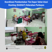 Koordinasi Pembentukan Tim Dapur Sehat Atasi Stunting (DASHAT) Kelurahan Purbayan
