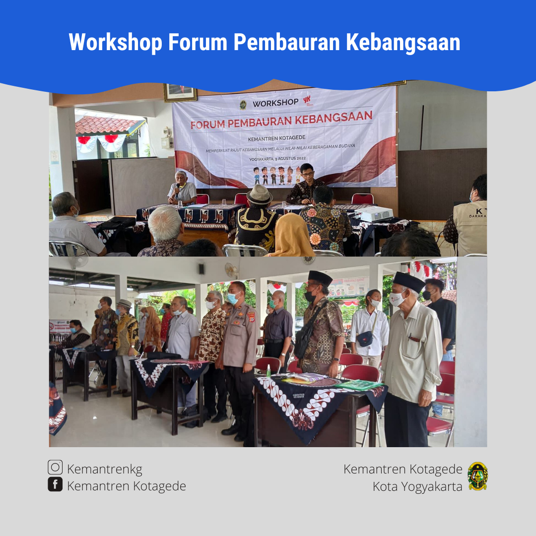 Workshop Forum Pembauran Kebangsaan (FPK) Kotagede