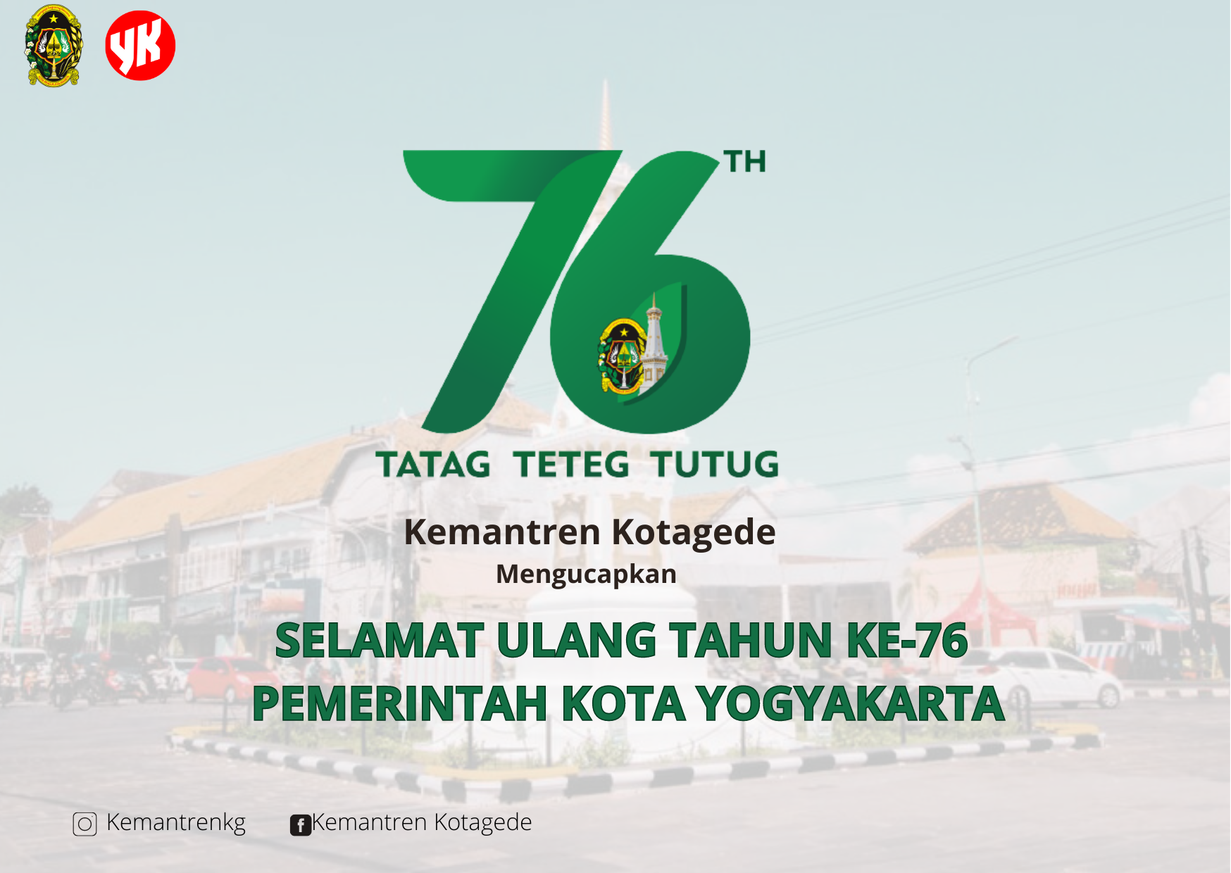 HUT ke-76 Pemerintah Kota Yogyakarta