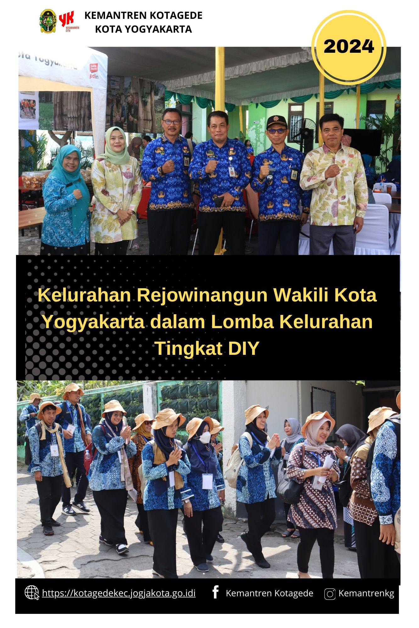 Kelurahan Rejowinangun Wakili Kota Yogyakarta dalam Lomba Kelurahan Tingkat DIY