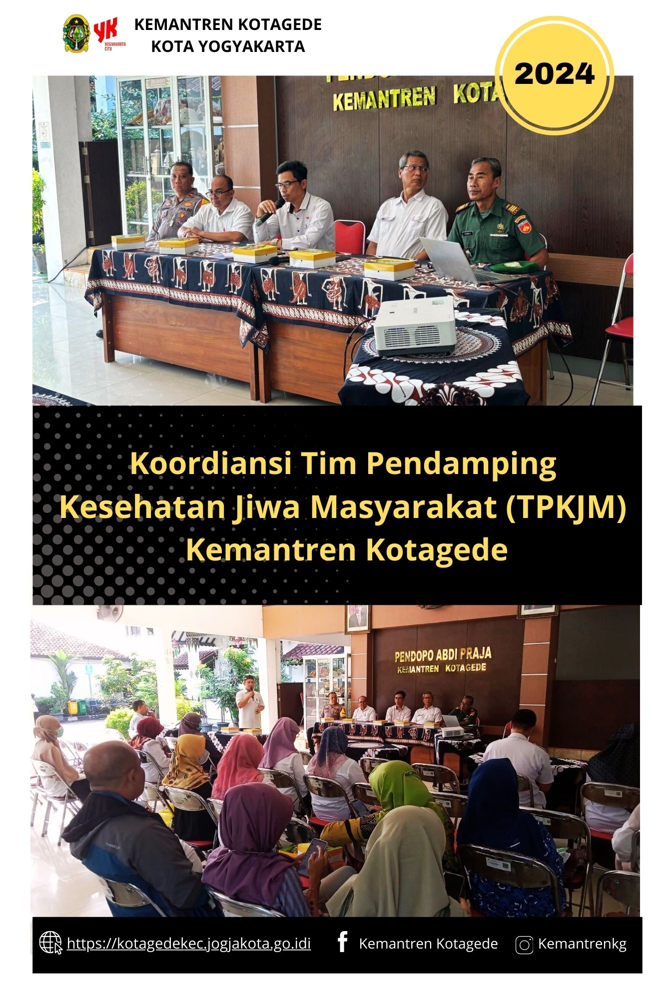 Koordiansi Tim Pendamping Kesehatan Jiwa Masyarakat Kemantren Kotagede.