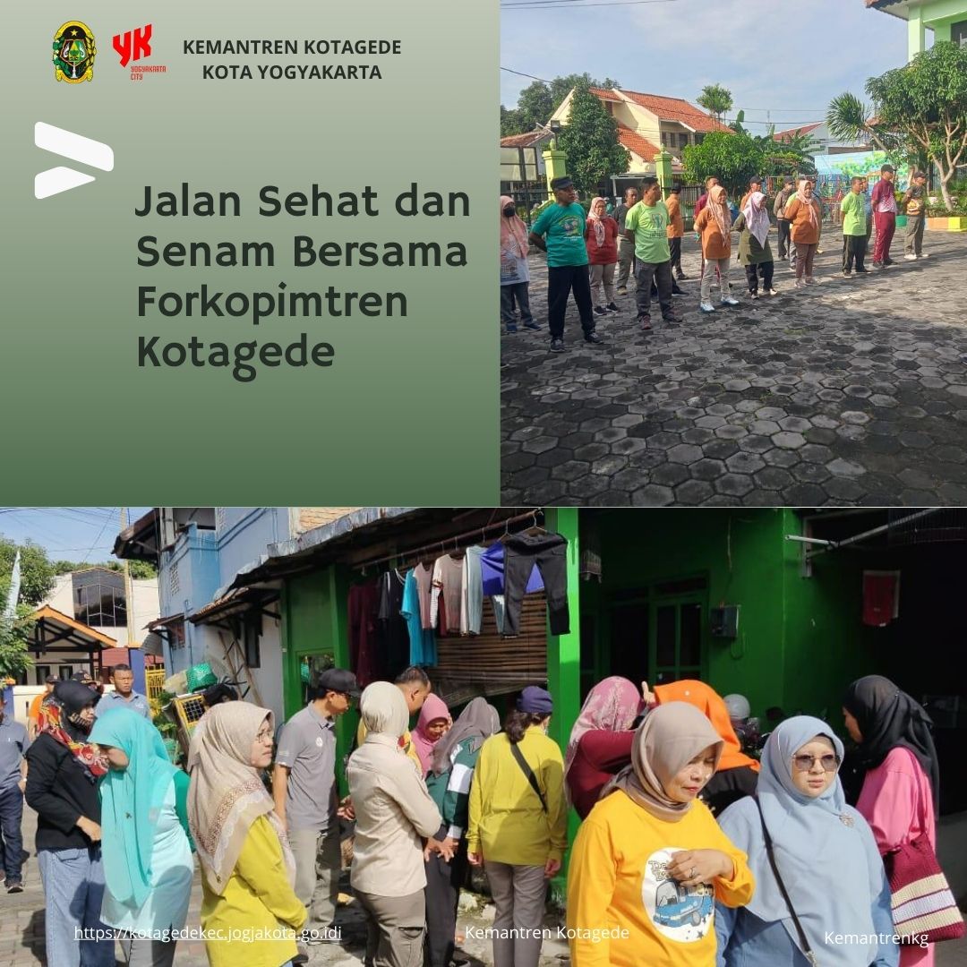 Tingkatkan Kebugaran Forkopimtren Kotagede  Jalan Sehat dan Senam Bersama